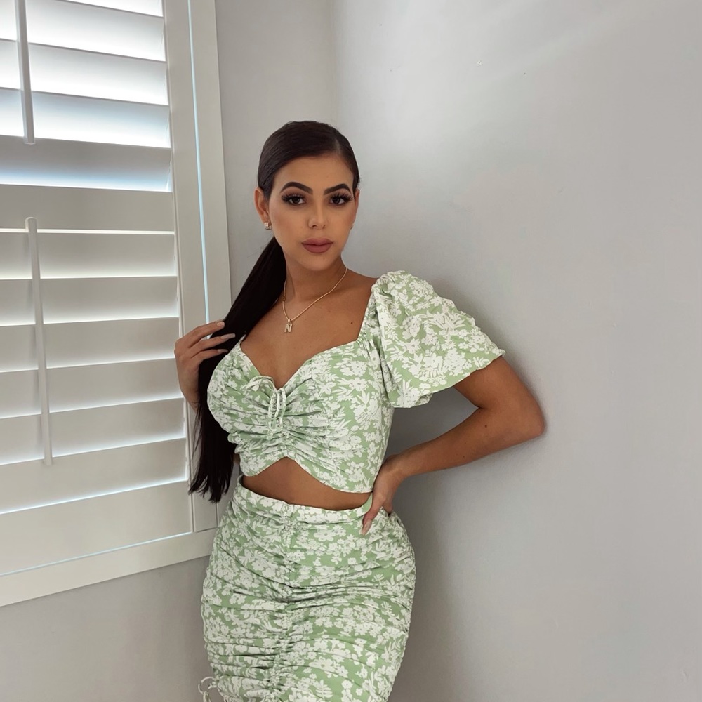 Daisy Scrunch Mini Dress